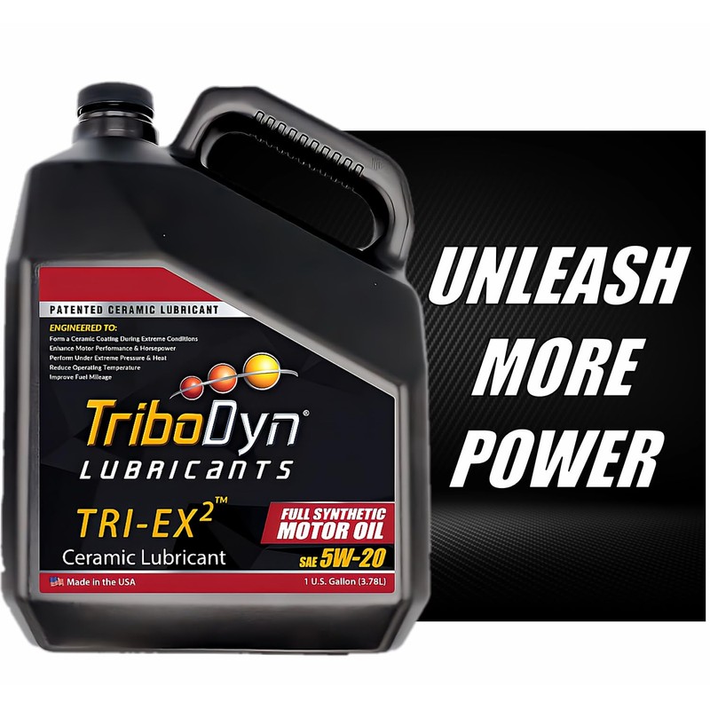 TriboDyn TRI-EX2 5w20 Synthetic Motor Oil with Ceramic Coating (5W-20,
