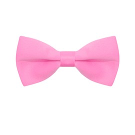 Mantieqingway Pink Bow Ties for Men Solid Color Bowties Mens Pre-Tied Adjustable Bow Tie for Graduation Party Wedding