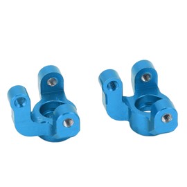 2pcs RC Aluminium Front Steering Cup Metal Steering Knuckles for Losi Mini T 2.0 2WD 1/18 RC Stadium TruckBlue