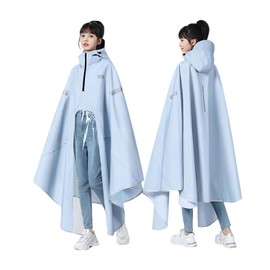 Xinjd Unisex Bicycle Bike Long Poncho, Raincoat, Cycle Rain Poncho, Thick Fabric, Waterproof, For Work or School Commutes, Unisex, Moped Poncho, Backpack, Rain Gear, Lightweight, Fashionable, light