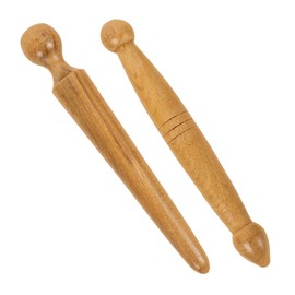 FRCOLOR Foot Massager 2pcs Wooden Reflexology Tools Foot Hand Massage Stick for Relaxation
