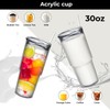 MEWAY 30oz/2 pcs Classic Insulated Tumblers,Double Wall Acrylic Tumbler with