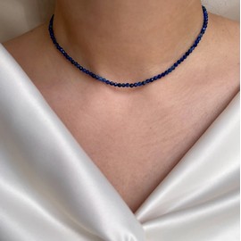 For Women 2025HOT Energy Lapis Lazuli Choker Healing Blue Gemstone Necklace Women Gift