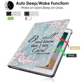 Compatible for Kindle Paperwhite Case 11th Generation 6.8 inch for Kindle Paperwhite Signature Edition Case with Adjustable Stand,Be Still Know That I AM God