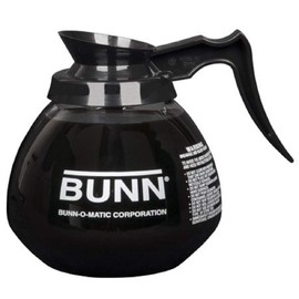 Bunn Commercial Glass Decanter, Coffee Pot, Clear/Black