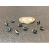 Kmac Alloy Steel Set Screws, Brass Tip, 6-32 x 3/16"