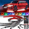 Nilight 4Pcs Car Underglow Neon Accent Strip Lights 252 LEDs