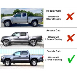 iJDMTOY Dark Red Lens Full LED High Mount Third Brake/Stop Light Assembly Compatible With Toyota 2016-23 Tacoma 2-Door Cab ONLY & 1995-2015 Tacoma