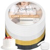BOARDS+ 14 Pack Cake Drums 8 inch in White, Silver,