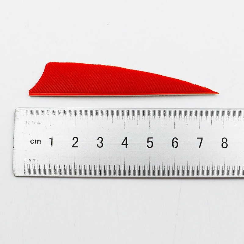 Sarini 3 Inch Simulated Shield Shape Arrow-Feather,Hunting Fletches Arrow Wing