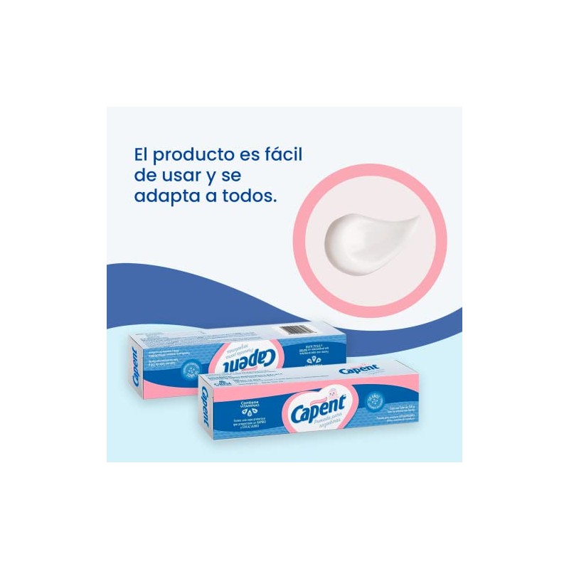 Capent, Pomada para rozaduras | Con vitamina A,D y E