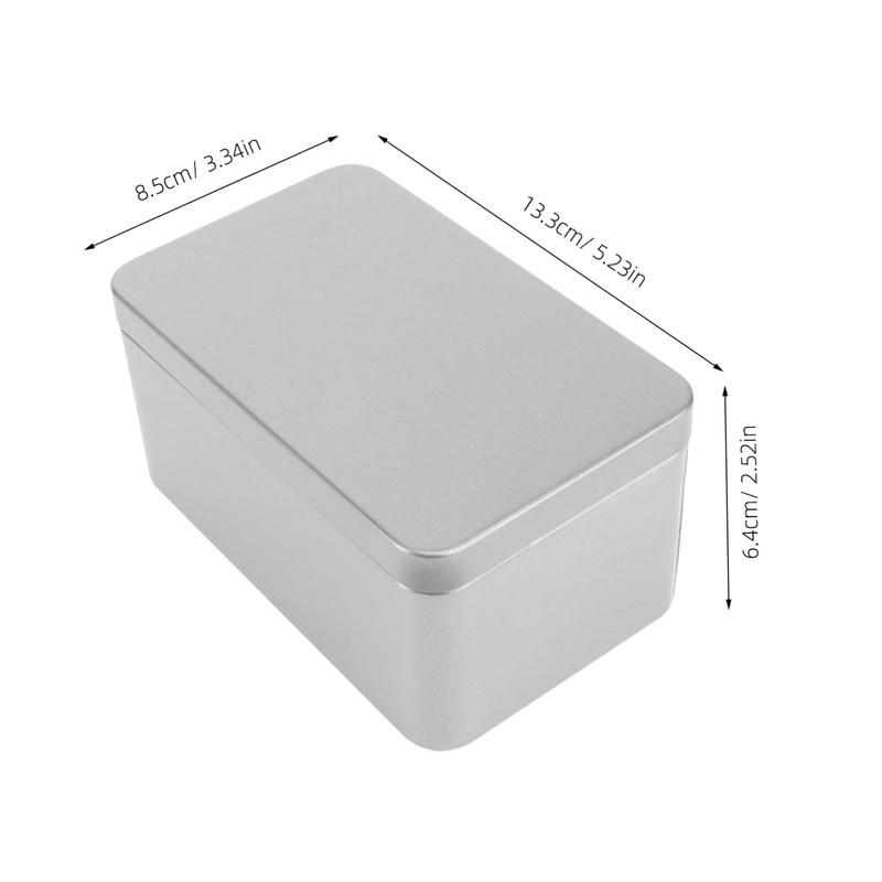 GLEAVI Rectangular Tinplate Storage Box Mini Portable Tea Leaf Container