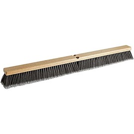 36" Hardwood Push Broom Head with Gray Flagged Polypropylene Bristles Cleaning Brush Outdoor Broom Outdoor Storage Heavy Duty Broom Outside Broom