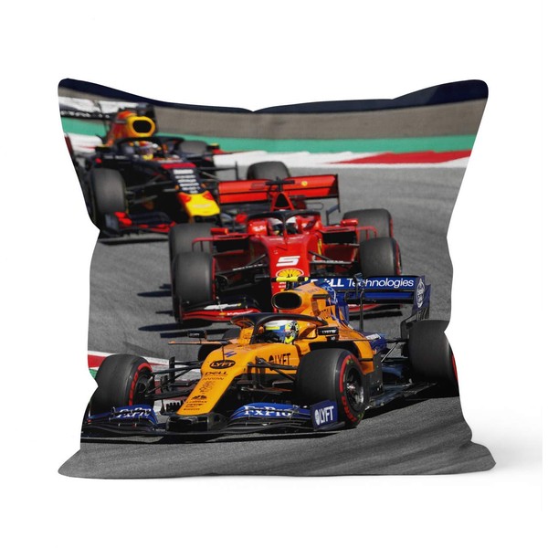 Hidden zipper closure Double Sided Decorative Pillowcases LANDO NORRIS MCLAREN