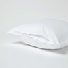 HOMESCAPES White Pure Egyptian Cotton Euro Size Pillowcase 60 x
