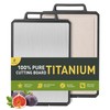 Titanium Cutting Boards for Kitchen Double-sided Cutting Board Sandy gray-beige