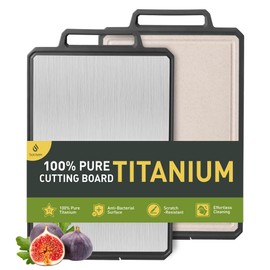 Titanium Cutting Boards for Kitchen Double-sided Cutting Board Sandy gray-beige