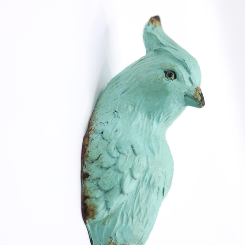 Fyne-Finds Blue Parrot Bird Shaped Vintage Shabby Chic Rustic Coat