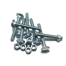 M8 (8mm x 100mm) Cup Square Carriage Bolt and Nut (Pack of 10)
