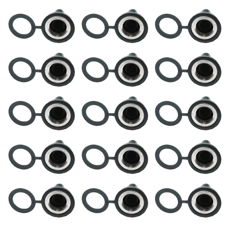 MEETOOT 12pcs Button Switch Waterproof Dust Proof Cap 12mm Rubber