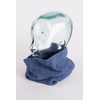Love Cashmere Señoras Checked 100% Cachemira Snood - Denim Blue