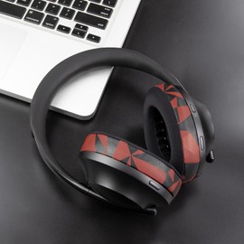 SOULWIT Cooling Gel Replacement Earpads for Bose 700 (NC700) Wireless Headphones, Ear Pads Cushions with Softer Leather, High-Density Noise Cancelling Foam, Added Thickness - Red Storm