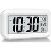 Lesipee Digital Alarm Clock for Bedroom, Desk Clock Battery Operated,