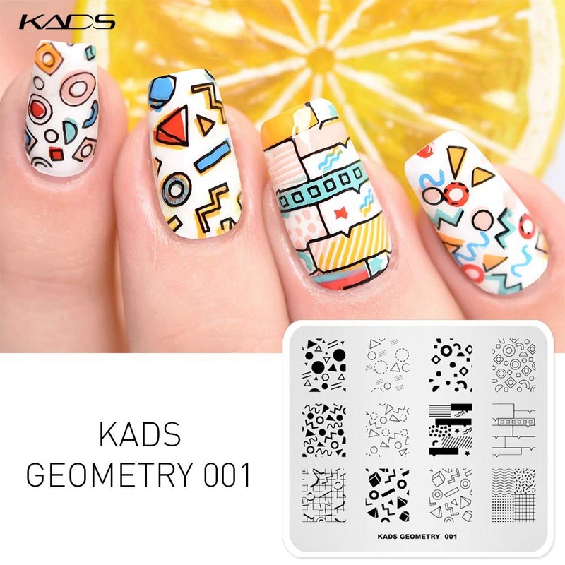 KADS 5pcs Nail Stamp Plates set Nails Art Stamping Plate