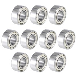TOP-VIGOR 10Pcs 686ZZ Deep Groove Ball Bearings, Z2 6mm x 13mm x 5mm Double Sealed Industrial Bearings, Chrome Steel P5(ABEC5) Skateboard Bearings for Electrical Instrument Equipment