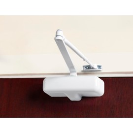 Heavy Duty Residential Door Closer UL Listed, White (White)