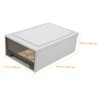 OHPHCALL Drawer Clothes Organizer Plastic Storage Bins Window Sturdy and