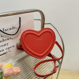 Evening Purse Bag Cute Heart Shape Satchel Crossbody Bag With Zipper Closure Purse Phone Bag for Women Girls Small Purse Handbag Shoulder Bag for Women with Removable Adjustable Strap Party Wedding Sh