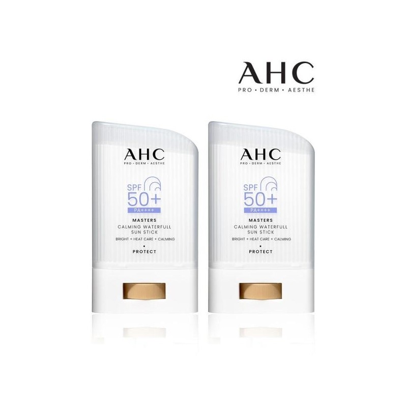 AHC 2025년 최신제조 AHC 내추럴 퍼펙션 더블쉴드 선스틱 22g 2개