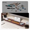 Ecoaterui Ecoaterui Walnut Wood Office Desk Tray Organizer, Walnut Desk