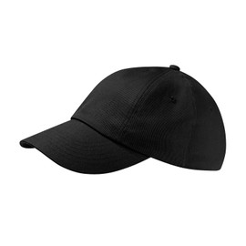 Beechfield Unisex Adults Low Profile Heavy Cotton Drill Cap Baseball, Black, One Size