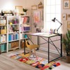 Homy Casa Folding Craft Tables – Snap-in Assembly, Portable &
