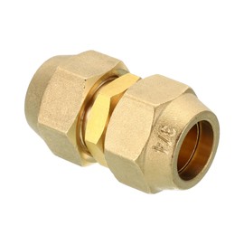 PATIKIL Pipe Extension Joint Connector, 1pcs Free Welding AC Copper Pipe Coupling Adapter with Flare Nuts for Copper Pipe Diameter 3/4"(19.05mm) Refrigeration HVAC