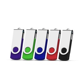 JUANWE 32GB USB Stick 5 Pack USB Flash Drive Thumb Drive 32GB Memory Stick Jump Drive USB 2.0 Flash Drive USB Sticks Zip Drive Pen Drive(5 Color)