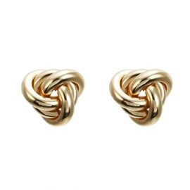 Chunky Gold Knot Earrings for Women Colored Statement Geometric Dangle Earrings Trendy Lightweight Hollow Twisted Dangle Drop Earings Fashion Jewelry Gift (Gold3)