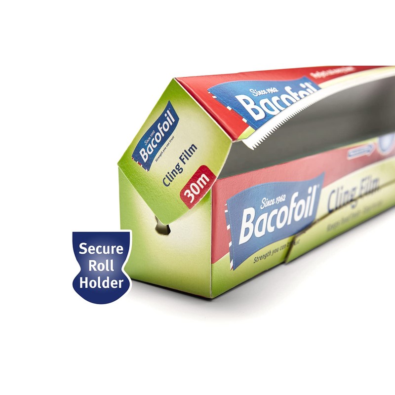 Bacofoil PVC-Free Cling Film with Easy-Cut system, 325mm x 30m