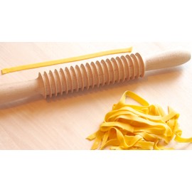 Tagliapasta.com Teigschneidrollen für Nudeln, Holz, Braun