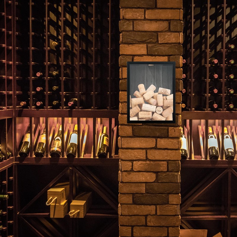 Hodeframe 8x10 Wine Cork Shadow Box with Slot on Top,