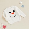 Infant Newborn Baby Christmas Sweater Cute Candy Cane Warm Knitted