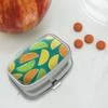 Citrus Lemon Lime Orange Slices Pattern Rectangle Pill Case Trinket