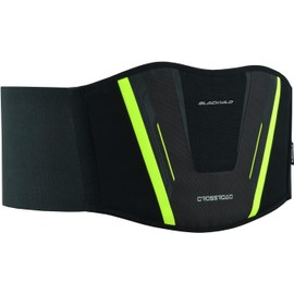 BLACKWILD Motorcycle Kidney Belt, Crossroad Kidney Belt, Motorcycle Men and Women, Black Yellow, Effective Stabilisation Kidney Warmer, Lumbar Support, Back Support Belt, black
