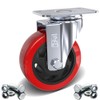 DSL 1 x Heavy Duty UNBRAKED Double Bearing 100mm Rubber