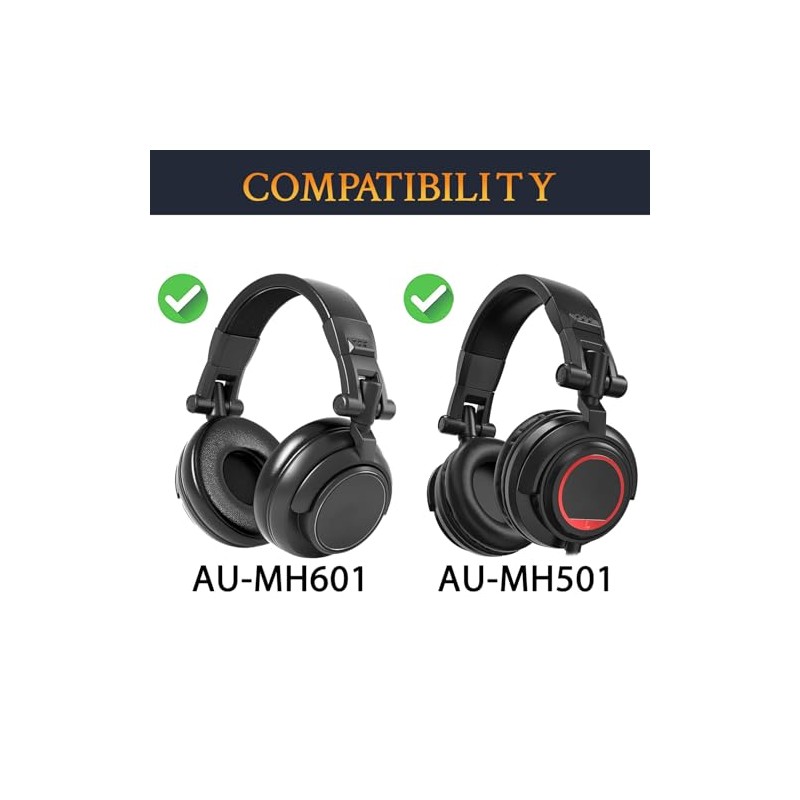 SOULWIT Cooling Gel Replacement Ear Pads for MAONO AU-MH501, AU-MH601