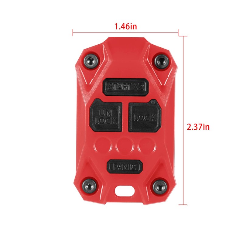 USSKYBOY Injection Molded Key Fob Cover Accessories for Jeep Wrangler