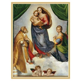 Caspari The Sistine Madonna Boxed Christmas Cards - 16 Cards & Envelopes