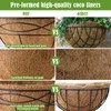 24 Inch Natural Coconut Fiber Liner for planters Round Coco